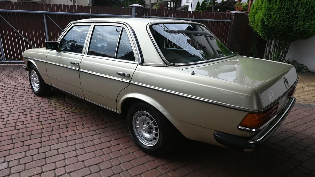 Mercedes-Benz W123 2.0 PB Pełna historia, Prawdziwy Klasyk 1983 na sprzedaż - profil boczny nadwozia · AUTOTOJA